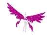 pink sparkle dragon wing