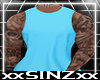 X Summer Blue Tank Tat