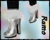 Heyra White/Silver Boots