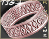Wedding Ring Etched RGld