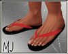 Rosso flip flops