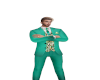 green suit
