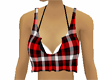 plaid red top
