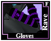 Purple Rave Paw Gloves