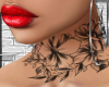ARC*Neck Tattoo Flower