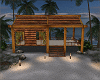 Small cabin on island