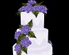 Purple Rose Wedding Cake