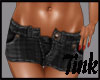 plaid shorts black