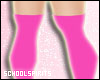 ❥  pink knee socks