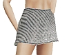 SIlver striped miniskirt