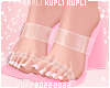 $K Pink Clear Heels