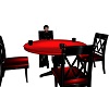 Roter Kaffee Tisch