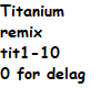 Titanium Remix