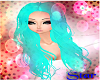 Long Blue Wavy Hair