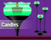Green Animated Candles