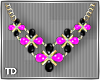 Pink Black Necklace