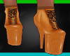 Tara Orange PVC Boots