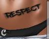 Respect Hip Tattoo