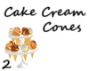 Cake Cream Cones 2