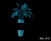 Neon Vase and Plant