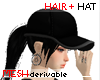 Hair + Hat Black