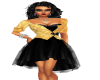 Black Gold Sassy Dress
