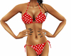 Red Polka Dot 3D Bikini