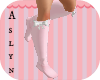 White bow pink sock