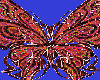 red tribal butterfly