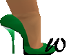 Green Glitter Heels