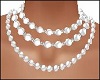 3 White Pearl Necklaces