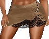 BROWN SUEDE SKIRT