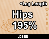 Hips 195%