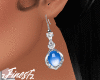 Silver+Blue Earring