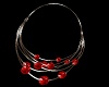 ~CR~Red Pearls Earrings