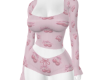 Soft Pink Cherry PJ Set