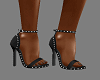 heels black glitter