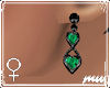 !Eros' Earrings Emerald