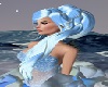 Blue Hendya updo