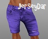 Denim Shorts Purple