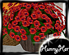 Red Mums Fall Decor