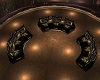 Couches black an gold