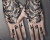 Hand Tattoos.