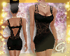 G- Lace Mini Dress Black
