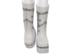 goth boots white