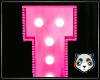 [P2] Pink Neon Letter I