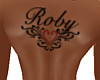 F*Roby Back Tattoo