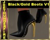 Black/Gold Boots V1