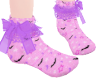 Ankle Pink Bat Socks