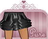 *P* Black Mini Skirt